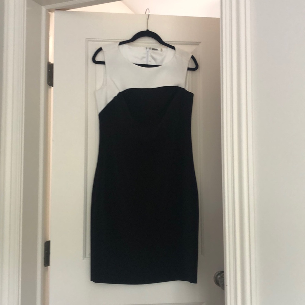 Elie Tahari beautiful black and white dress.